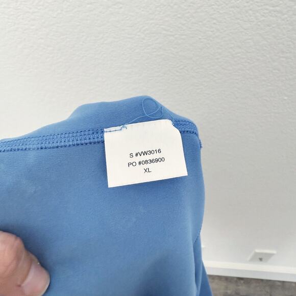 [Vuori] Heathered Blue All The Feels High Rise Workout Bike Shorts 5" Inseam XL - Picture 10 of 10